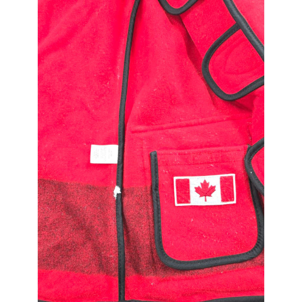 Women's Hudson's Bay Olympic Red & Black Duffle Coat XS - Picture 7 of 7